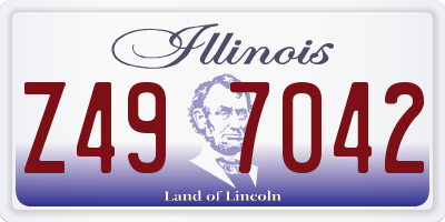 IL license plate Z497042