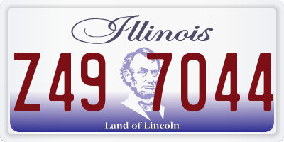 IL license plate Z497044