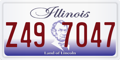 IL license plate Z497047