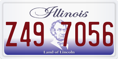 IL license plate Z497056