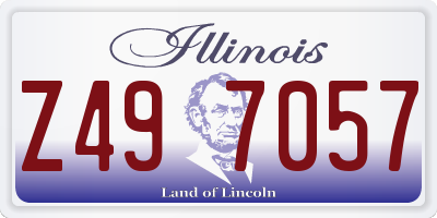 IL license plate Z497057