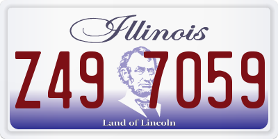 IL license plate Z497059