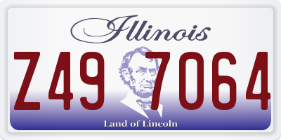 IL license plate Z497064