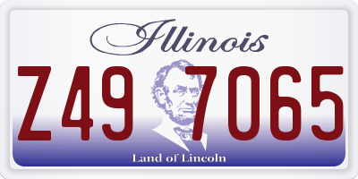 IL license plate Z497065