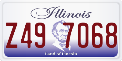 IL license plate Z497068
