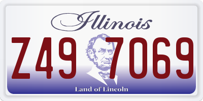 IL license plate Z497069
