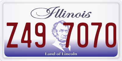 IL license plate Z497070