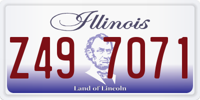 IL license plate Z497071