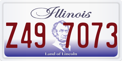 IL license plate Z497073