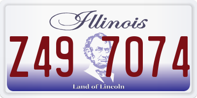 IL license plate Z497074