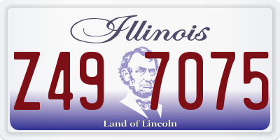 IL license plate Z497075