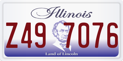 IL license plate Z497076