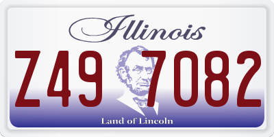 IL license plate Z497082