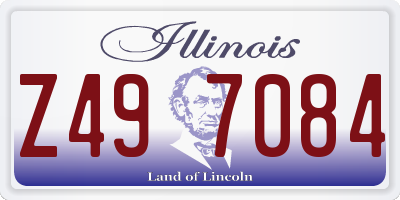 IL license plate Z497084