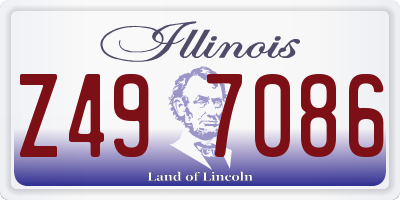 IL license plate Z497086