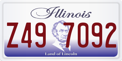 IL license plate Z497092