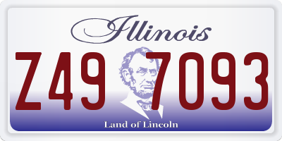 IL license plate Z497093