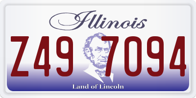 IL license plate Z497094