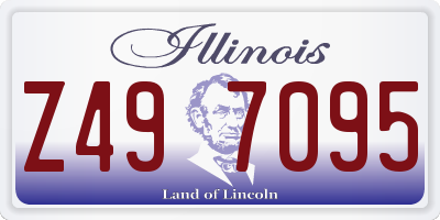 IL license plate Z497095