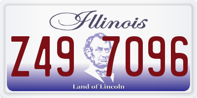 IL license plate Z497096