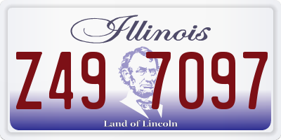 IL license plate Z497097
