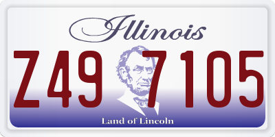 IL license plate Z497105