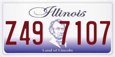 IL license plate Z497107