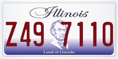 IL license plate Z497110