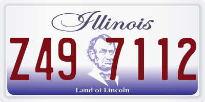 IL license plate Z497112