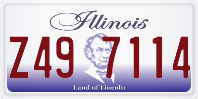 IL license plate Z497114