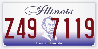IL license plate Z497119