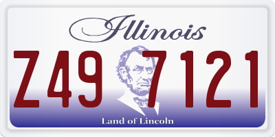 IL license plate Z497121