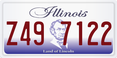 IL license plate Z497122