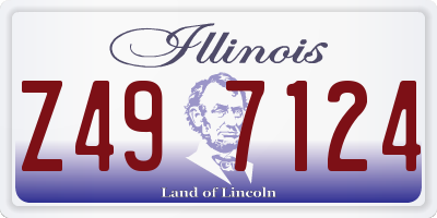 IL license plate Z497124