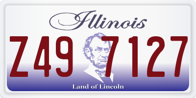 IL license plate Z497127