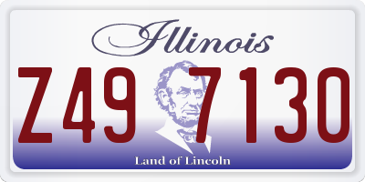 IL license plate Z497130