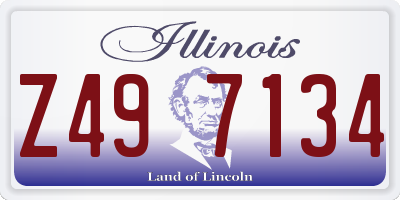 IL license plate Z497134