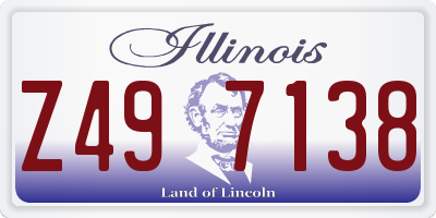 IL license plate Z497138