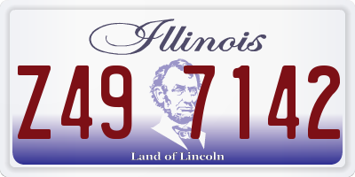 IL license plate Z497142