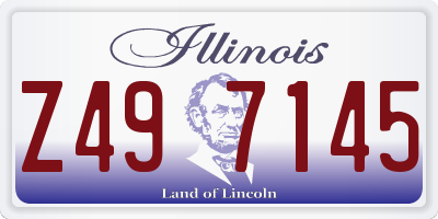IL license plate Z497145