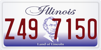 IL license plate Z497150