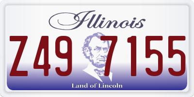 IL license plate Z497155