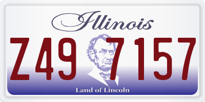 IL license plate Z497157