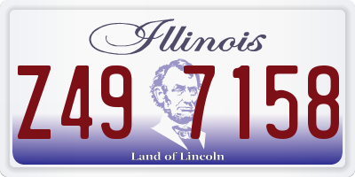 IL license plate Z497158