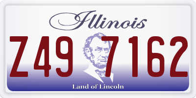 IL license plate Z497162