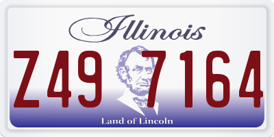 IL license plate Z497164