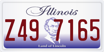 IL license plate Z497165