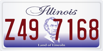 IL license plate Z497168