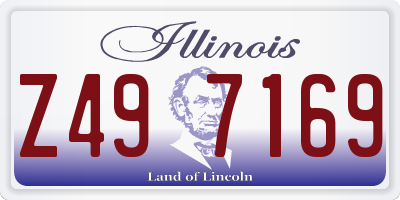 IL license plate Z497169