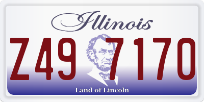 IL license plate Z497170